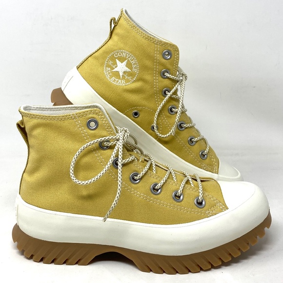 Converse Lugged 2.0 Utility Women's Sneakers High Trailhead Gold Canvas A03500C - Picture 1 of 9